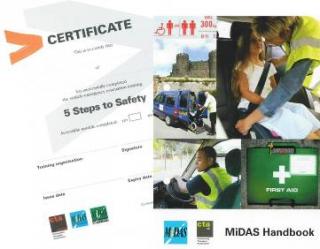 MiDAS Minibus Driver Assessment Awareness Training, D1, MPV, PATs, DATs, Standard, Accessible, Out in 5, Emergency Evacuation, Southwest, UK, Northern Ireland