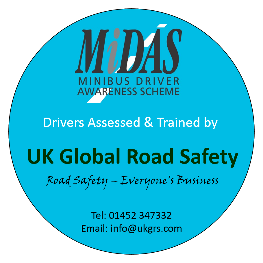 UK Gl;obal Road Safety MiDAS Approved Driver badge scheme